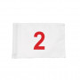 Set de 9 banderas numeradas sistema de tubo para varillas 1cm Ø