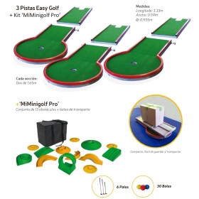 Easy Golf Basic x3 Mini Golf + Kit 13 obstáculos Easy Golf Basic x3 Mini Golf + Kit 13 obstáculos