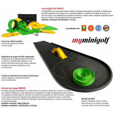 myminigolf set combinado Basic y pista Birdie golfshark
